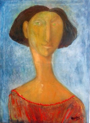 28..Portrait of a Girl 2016year70x50cm Original Painting Oil on Canvas  4000$ by ZAKIR AHMEDOV